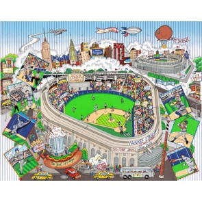 An All-Star Tribute to Yankee Stadium  (MLB All-Star Game, New York, 2008) by Charles Fazzino