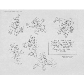 Disney Publication Model Sheet: Minnie Mouse (a)