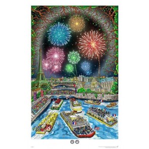 Olympic Games, 2024, Paris by Charles Fazzino