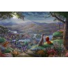 Lady and the Tramp Falling in Love by Thomas Kinkade Studios