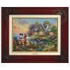 Kinkade Disney Canvas Classics: Mickey and Minnie Sweetheart Cove