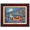 Kinkade Disney Canvas Classics: Mickey and Minnie Christmas Lodge