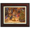 Kinkade Disney Canvas Classics: Beauty and the Beast Christmas Celebration