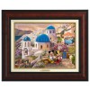 Kinkade Disney Canvas Classics: Mickey and Minnie in Greece