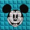8-Bit Block Mickey: Aqua