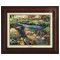 Kinkade Disney Canvas Classics: Alice In Wonderland (Classic Burl Frame)