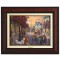 Kinkade Disney Canvas Classics: Aristocats (Classic Burl Frame)