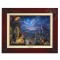 Kinkade Disney Canvas Classics: Beauty and the Beast Dancing In Moonlight (Classic Brandy Frame)