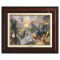 Kinkade Disney Canvas Classics: Beauty and the Beast Falling In Love (Classic Burl Frame)