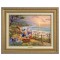 Kinkade Disney Canvas Classics: Donald and Daisy A Duck Day Afternoon (Classic Antique Gold Frame)
