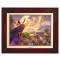 Kinkade Disney Canvas Classics: The Lion King (Classic Brandy Frame)