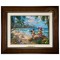 Kinkade Disney Canvas Classics: Mickey and Minnie In Hawaii (Classic Espresso Frame)