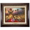 Kinkade Disney Canvas Classics: Mickey and Minnie In Hollywood (Classic Aged Bronze Frame)