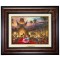 Kinkade Disney Canvas Classics: Mickey and Minnie In Hollywood (Classic Burl Frame)