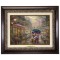 Kinkade Disney Canvas Classics: Mickey and Minnie In Paris (Classic Aged Bronze Frame)