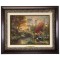 Kinkade Disney Canvas Classics: Mickey and Minnie Sweetheart Central Park (Classic Aged Bronze Frame)