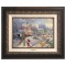 Kinkade Disney Canvas Classics: Mickey's Victorian Christmas (Classic Aged Bronze Frame)