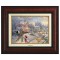 Kinkade Disney Canvas Classics: Mickey's Victorian Christmas (Classic Burl Frame)