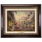 Kinkade Disney Canvas Classics: Minnie Rocks the Dots On Rodeo Drive (Classic Aged Bronze Frame)