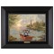 Kinkade Disney Canvas Classics: Mickey and Minnie Lighthouse Cove (Classic Black Frame)