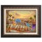 Kinkade Disney Canvas Classics: Jasmine Dancing in the Desert Sunset (Classic Aged Bronze Frame)