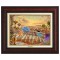 Kinkade Disney Canvas Classics: Jasmine Dancing in the Desert Sunset (Classic Burl Frame)