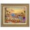 Kinkade Disney Canvas Classics: Jasmine Dancing in the Desert Sunset (Classic Antique Gold Frame)
