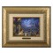 Kinkade Disney Brushworks: Beauty And The Beast Dancing In The Moonlight (Classic Antique Gold Frame)