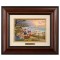 Kinkade Disney Brushworks: Donald and Daisy - A Duck Day Afternoon (Classic Burl Frame)