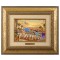 Kinkade Disney Canvas Classics: Rapunzel Dancing in the Sunlit Courtyard (Classic Antique Gold Frame)
