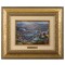 Kinkade Disney Brushworks: Lady And The Tramp Falling In Love (Classic Antique Gold Frame)