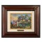 Kinkade Disney Brushworks: Mickey and Minnie Sweetheart Cove (Classic Burl Frame)