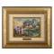 Kinkade Disney Brushworks: Mickey and Minnie Sweetheart Cove (Classic Antique Gold Frame)