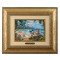 Kinkade Disney Brushworks: Mickey and Minnie In Hawaii (Classic Antique Gold Frame)