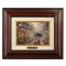 Kinkade Disney Brushworks: Mickey and Minnie In Ireland (Classic Burl Frame)