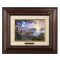 Kinkade Disney Brushworks: Pinocchio Wishes Upon A Star (Classic Burl Frame)