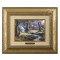 Kinkade Disney Brushworks: Snow White Discovers The Cottage (Classic Antique Gold Frame)