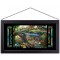Kinkade Disney Stained Glass Art: Alice in Wonderland (Black Frame)
