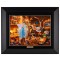 Kinkade Disney Canvas Classics: Geppetto's Pinocchio (Classic Black Frame)