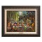Kinkade Disney Canvas Classics: Mickey and Minnie Halloween Fun (Classic Aged Bronze Frame)