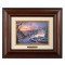 Kinkade Disney Brushworks: Cinderella Bringing Home The Tree (Classic Burl Frame)