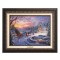 Kinkade Disney Canvas Classics: Cinderella Bringing Home The Tree (Classic Aged Bronze Frame)