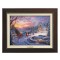 Kinkade Disney Canvas Classics: Cinderella Bringing Home The Tree (Classic Espresso Frame)