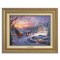 Kinkade Disney Canvas Classics: Cinderella Bringing Home The Tree (Classic Antique Gold Frame)