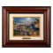 Kinkade Disney Brushworks: The Aristocats - Love Under the Moon (Classic Burl Frame)