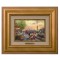 Kinkade Disney Brushworks: Mickey and Minnie in London (Classic Antique Gold Frame)