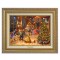 Kinkade Disney Canvas Classics: Beauty and the Beast Christmas Celebration (Classic Antique Gold Frame)