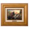 Kinkade Brushworks: Hogwarts Express (Classic Antique Gold Frame)