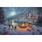 Mickey and Minnie Christmas Lodge by Thomas Kinkade Studios