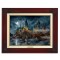 Kinkade Canvas Classics: Harry Potter Hogwarts Castle (Classic Brandy Frame)